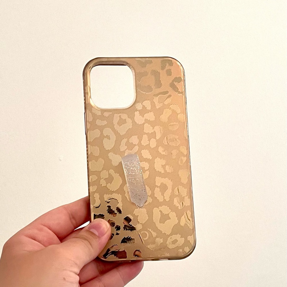 Loopy gold leopard iPhone 12/12 pro case
